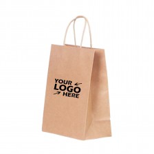 Colorful Kraft Paper Gift Bag with Twist Handle